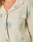 Flower Power Sweater Jacket