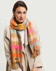 Fraas Check Plaid Cashmink Scarf