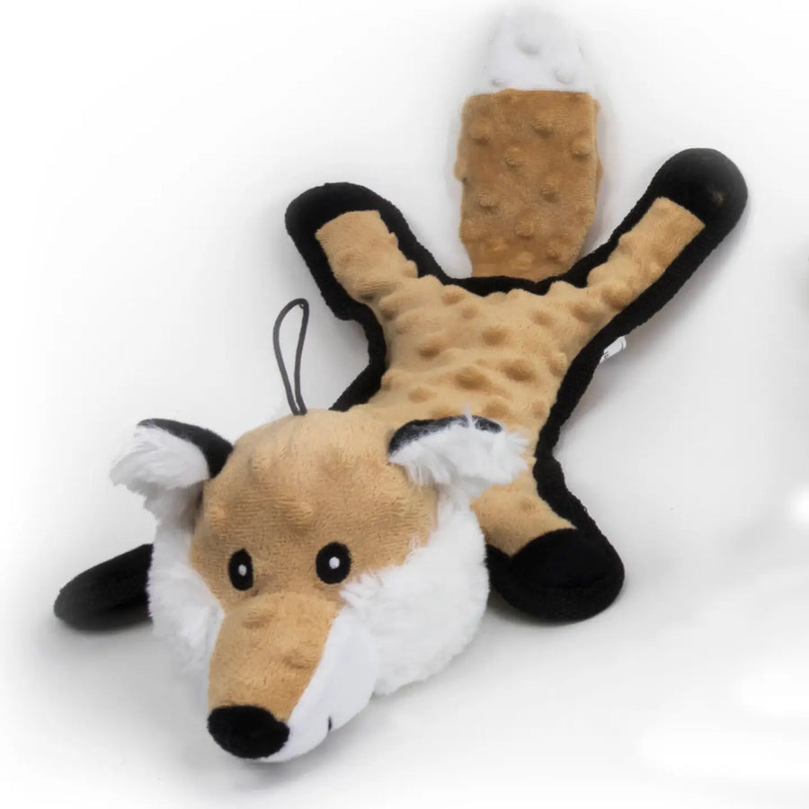 Bumpy Flat Fox Dog Toy