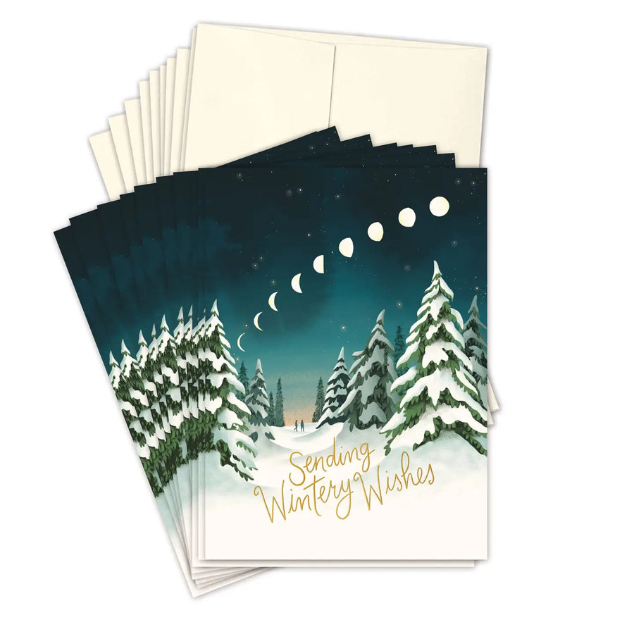 Winter Wishes Boxed Holiday Cards - Set of 10