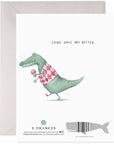 E. Frances Alligator Hard Day Greeting Card