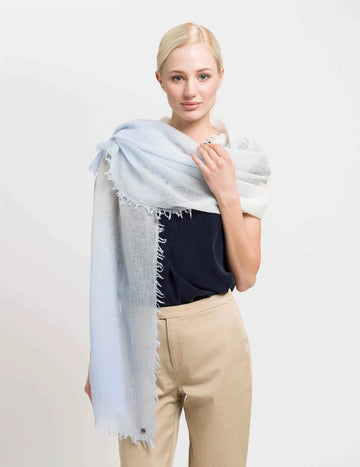 100% Virgin Wool Dip Dyed Wrap