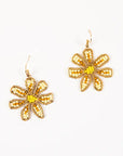 Beaded Daisy Earrings