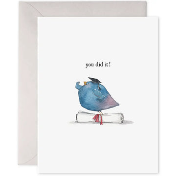 E.Frances You Did It! Graduation Greeting Card