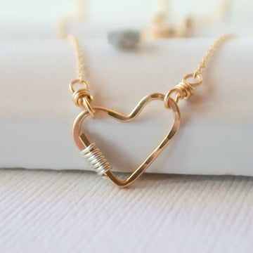 Mended Heart Gold Filled Necklace