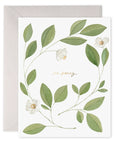 E. Frances Magnolia Sympathy Greeting Card