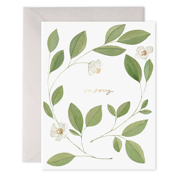 E. Frances Magnolia Sympathy Greeting Card