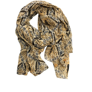 Chandra Off-White Pure Cotton Scarf