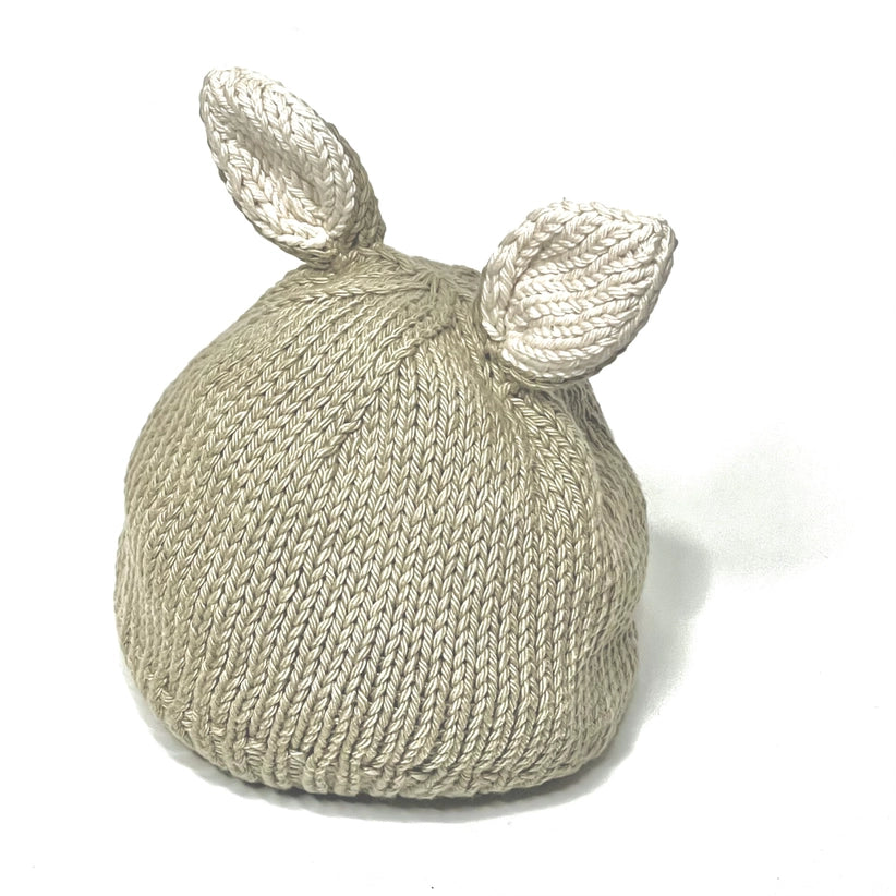 Pebble Organic Cotton Bunny Hat