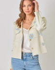 Flower Power Sweater Jacket