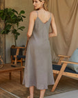 Italian Linen Maxi Slip Dress