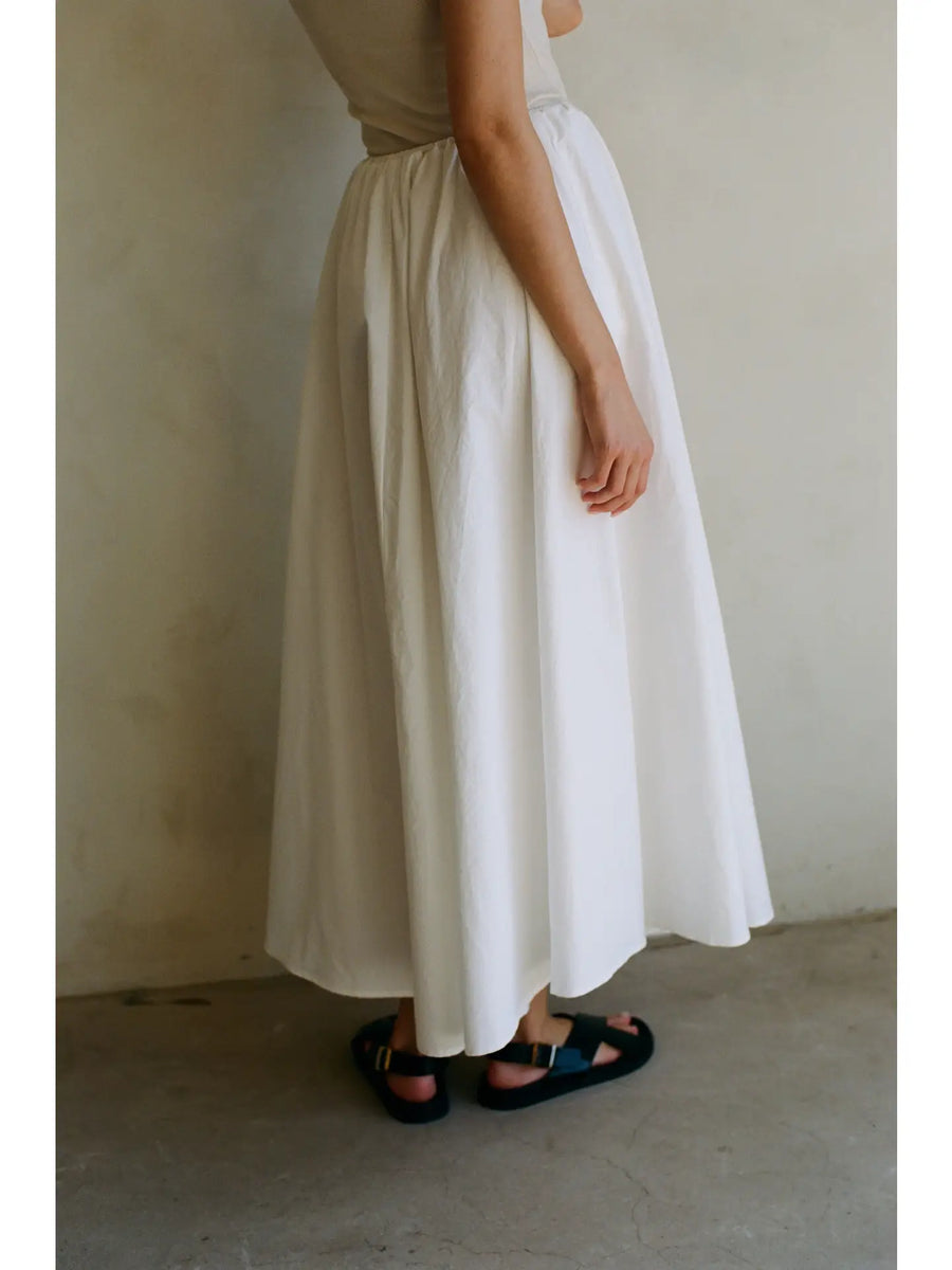 Summer Fling Cotton Woven Midi Skirt