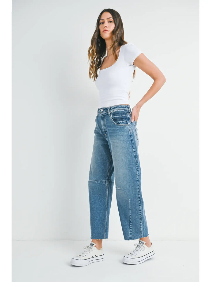 Denim Barrel Jeans