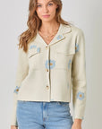 Flower Power Sweater Jacket