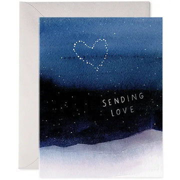 E. Frances Night Sky Thinking of You Sympathy Greeting Card