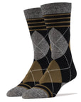 Mr/ Elliot Men's Premium Bamboo Crew Dress Socks