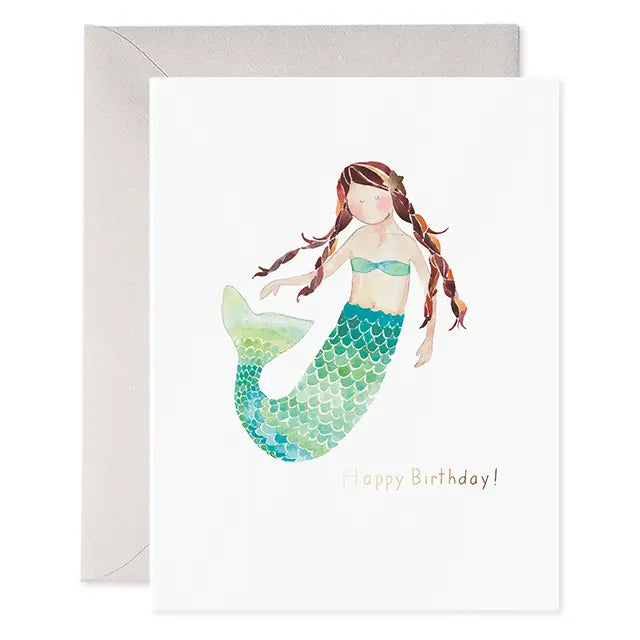 E. Frances Mermaid Birthday Greeting Card