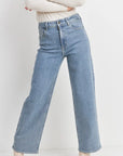 The Uncut Straight Jean-Light Denim