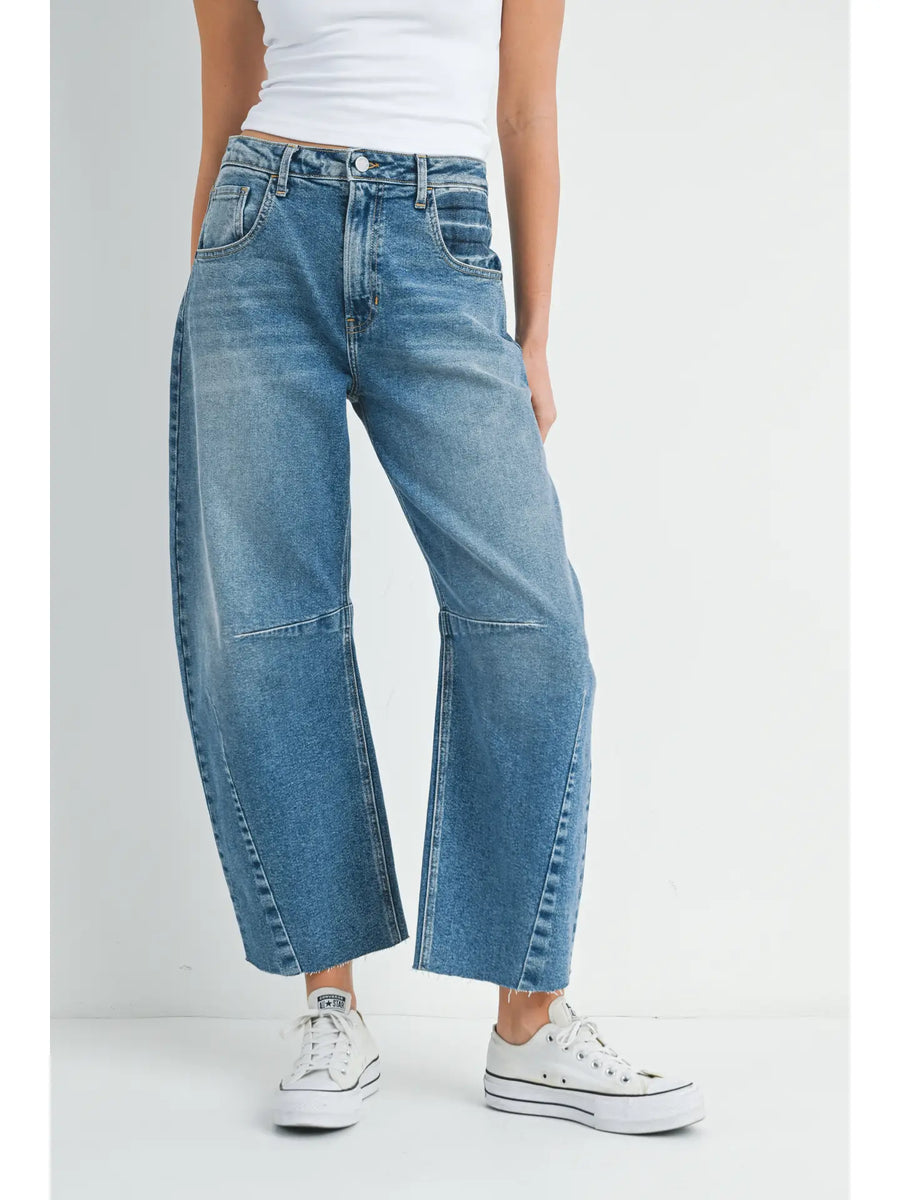 Denim Barrel Jeans