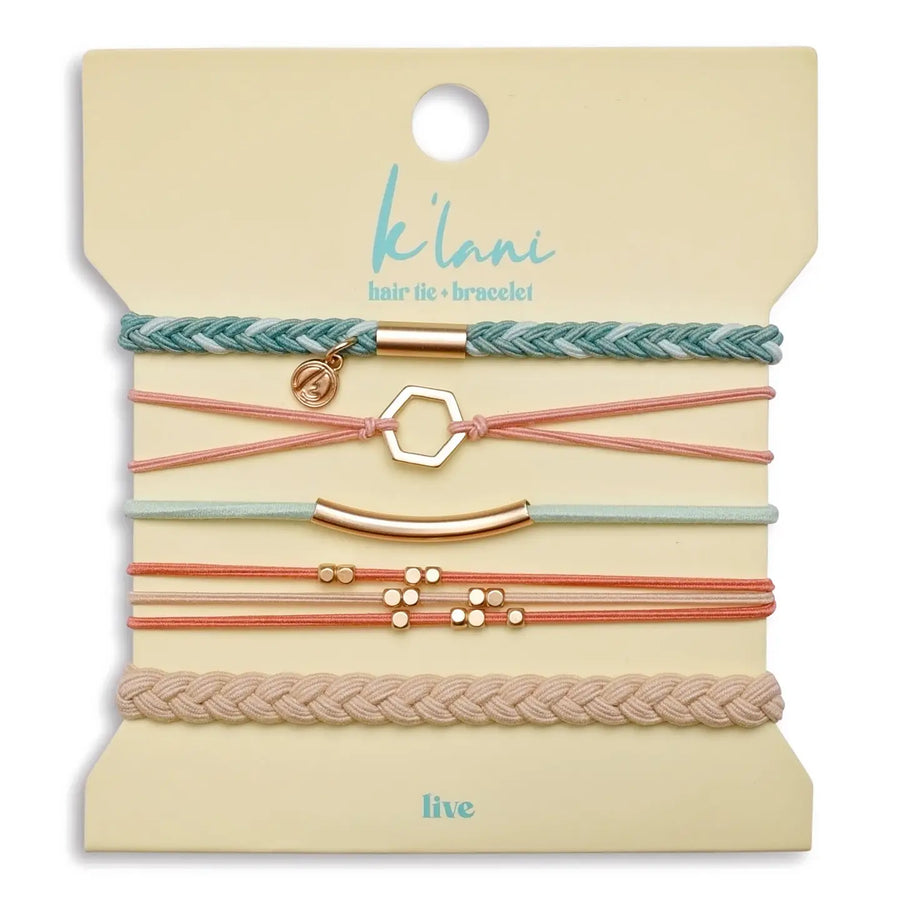 K'Lani Hair Tie Bracelets- Set of 5