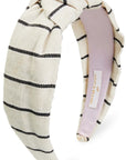 Phoebe Linen Knot Striped Headband