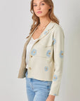 Flower Power Sweater Jacket