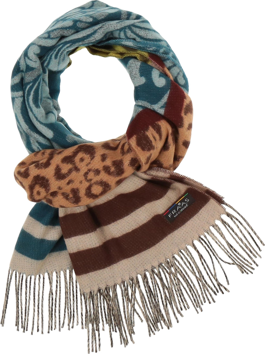 Fraas Leo Filagree Patchwork Scarf