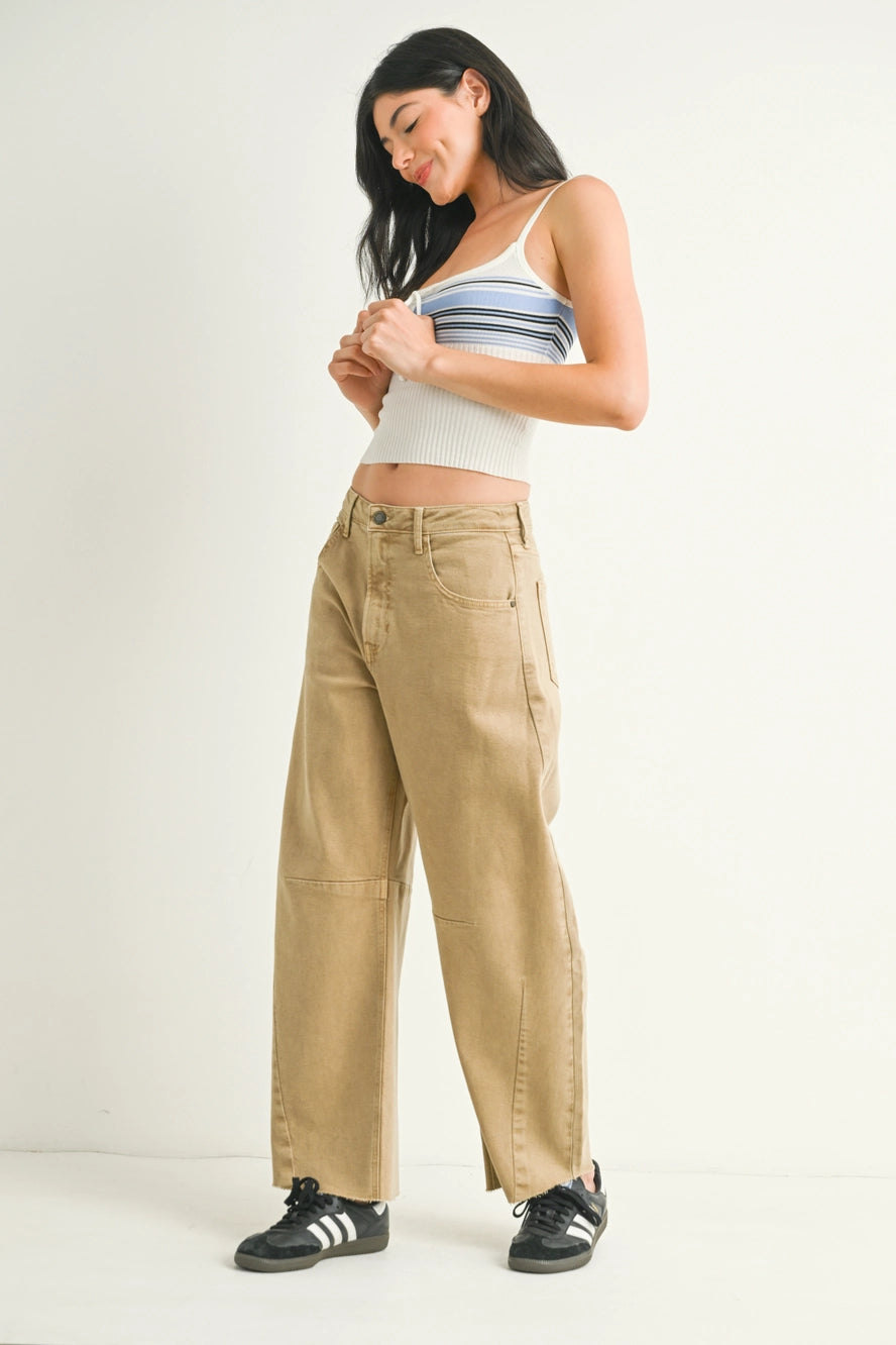 Vintage Khaki Barrel Jeans