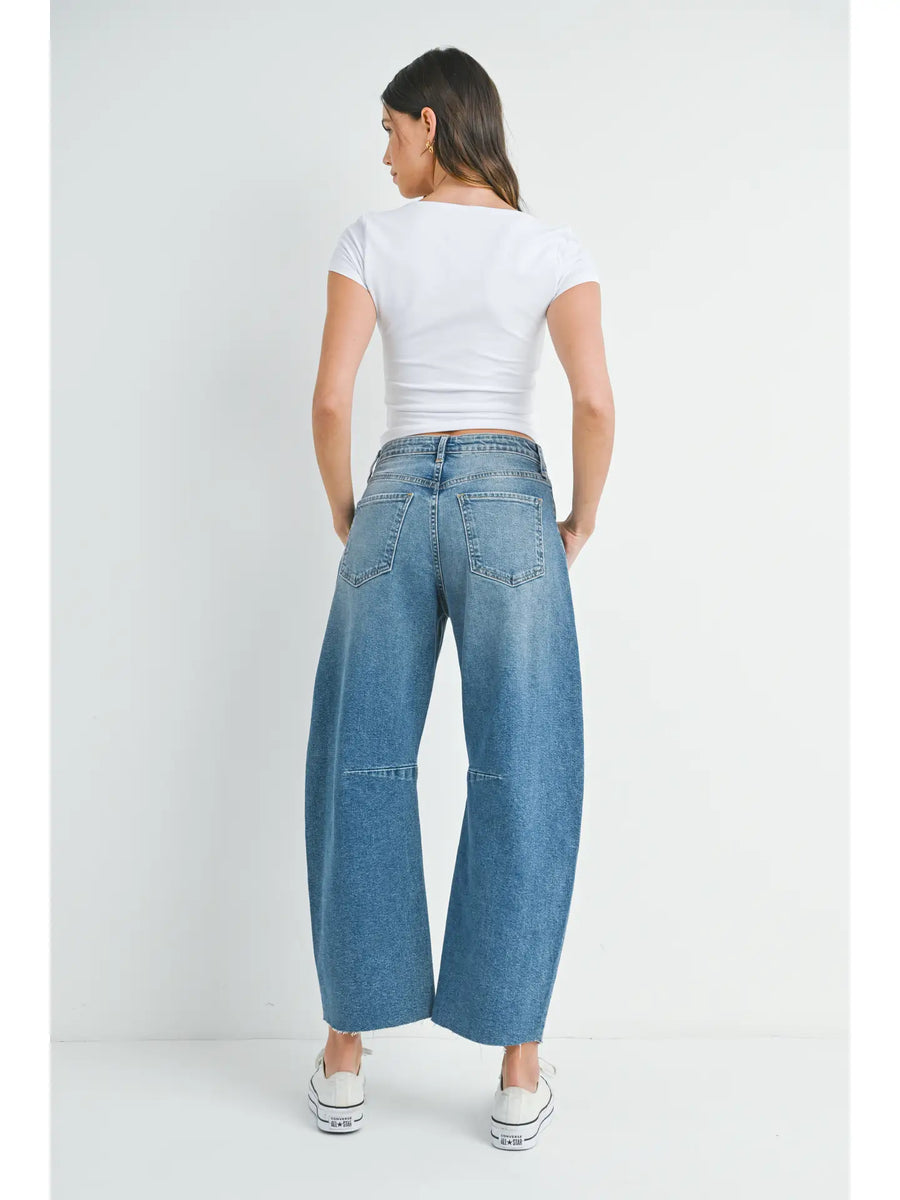 Denim Barrel Jeans