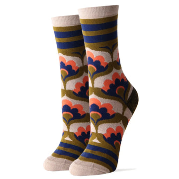 Figueroa St Women's Premium Bomboo Crew Dress Socks