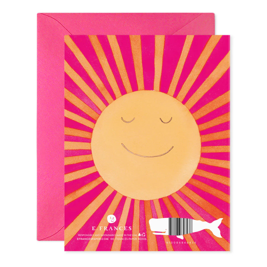 E. Frances Run Around the Sun Birthday Greeting Card