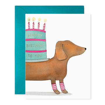 E. Frances Slinky Dog Birthday Greeting Card