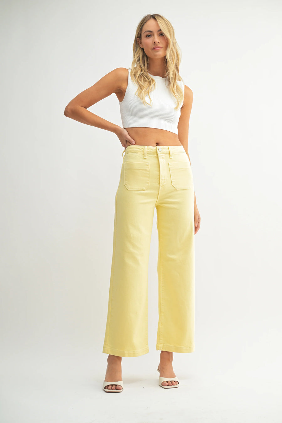 Sunshine Patch Pocket Wide Leg