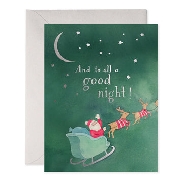 E. Frances To All a Good Night Holiday Greeting Card