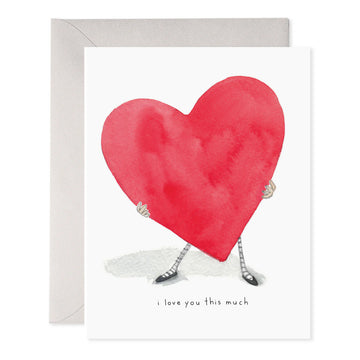 E. Frances I Love You This Much Love and Friendship Greeting Card