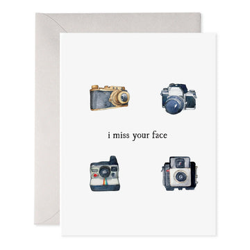 E. Frances I Miss Your Face Thinking of You Greeting Card