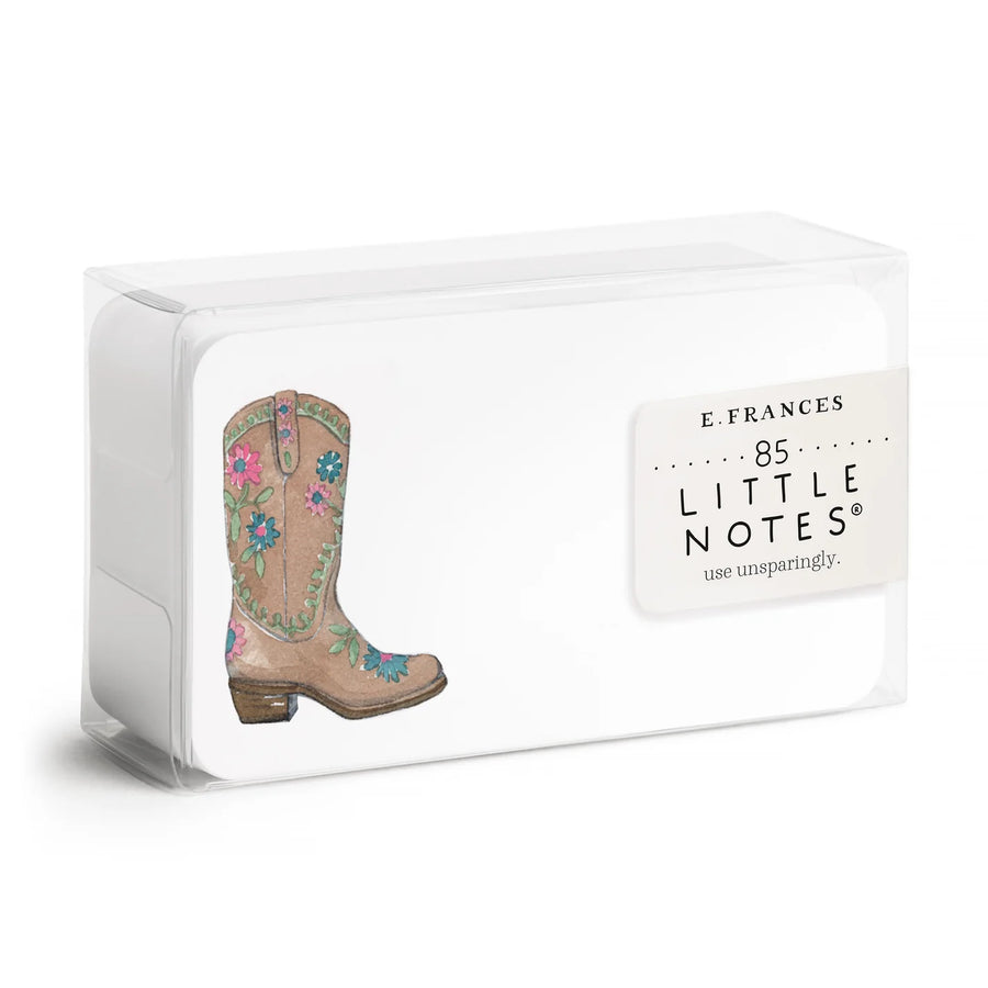 E. Frances Cowboy Boot Little Notes