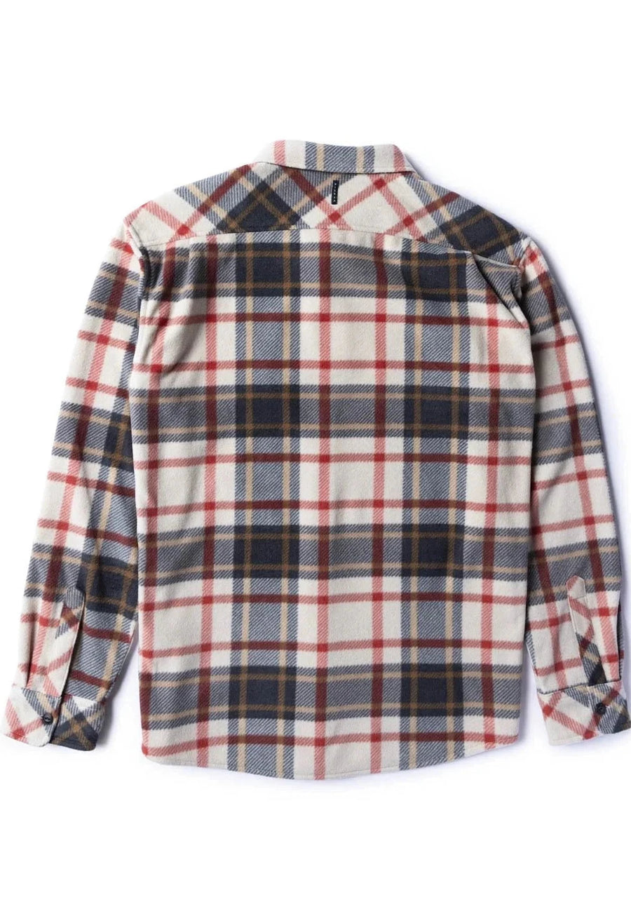 Vissla Eco-Zy Long Sleeve Polar Flannel Shirt-Dune