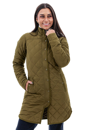 Fir Green Carrigan Quilted Car Jacket