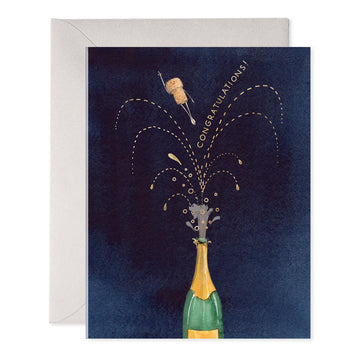 E. Frances Flying Cork Congratulations Greeting Card