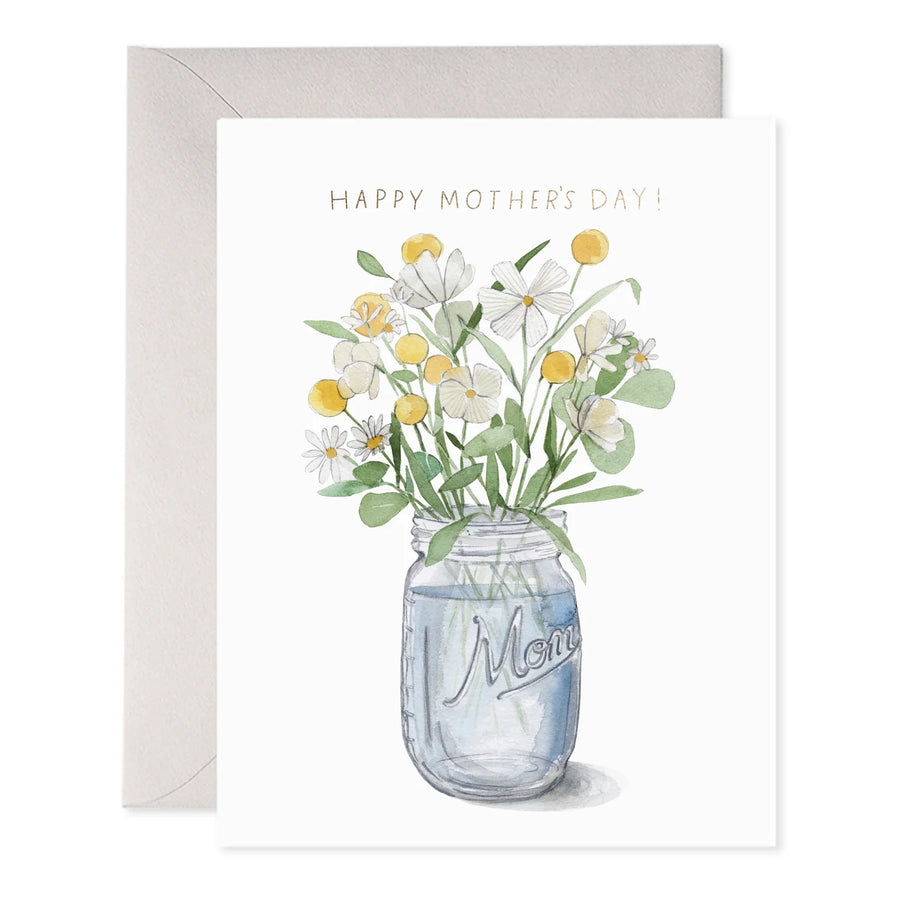 E.Frances Mason jar Mom Greeting Card