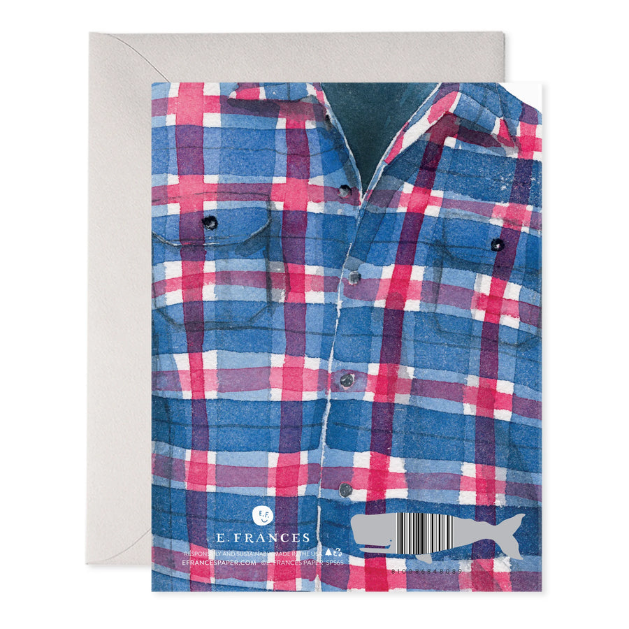 E.Frances Plaid Dad Father's Day Greeting Card