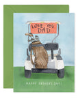 E.Frances Golf Cart Dad Father's Day Greeting Card