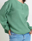 McCloud Long Sleeve Henley Sweater