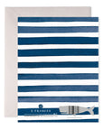 E. Frances Navy Stripes Thank You Greeting Card