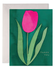 E.Frances Pink Tulip Thank You Greeting Card