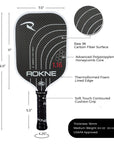 Rokne Taktical Carbon 1.16 (16MM) Pickleball Paddle