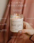 Love You!  Soy Candle 9oz