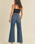 Dark Denim Patch Pocket Wide Leg