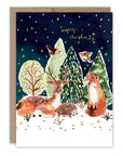 Snowy Woodland Scene Boxed Holiday Cards - Set of 10